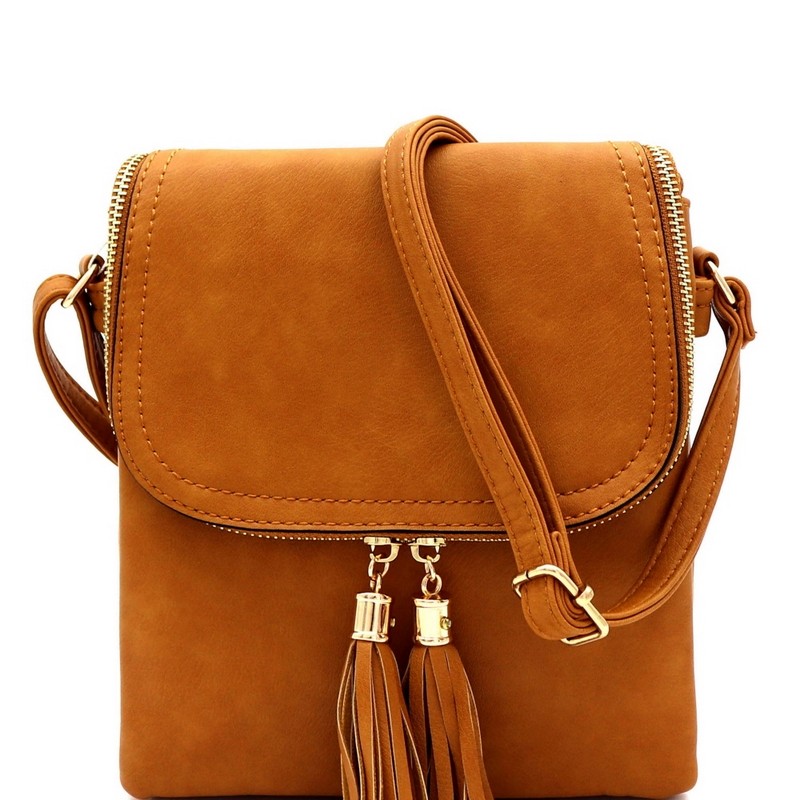 tassel cross body bag